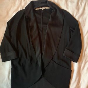 COPY - Wilfred Chevalier unstructured open tuxedo jacket silk shawl collar 3/4 …